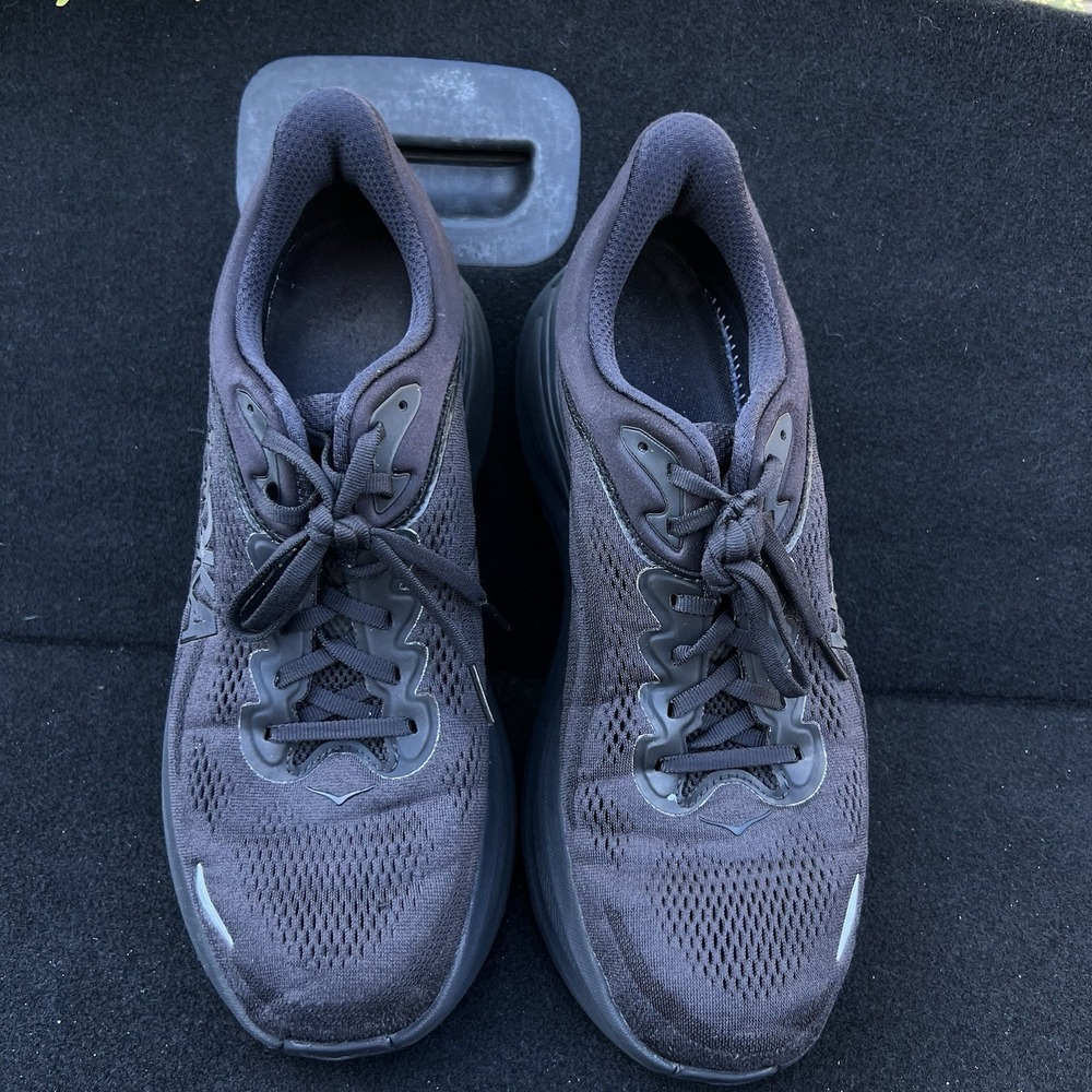 Hoka One Bondi 9 Men's Running Shoes, Size 11D, Triple Black 1162011-BBLC - Picture 3 of 9